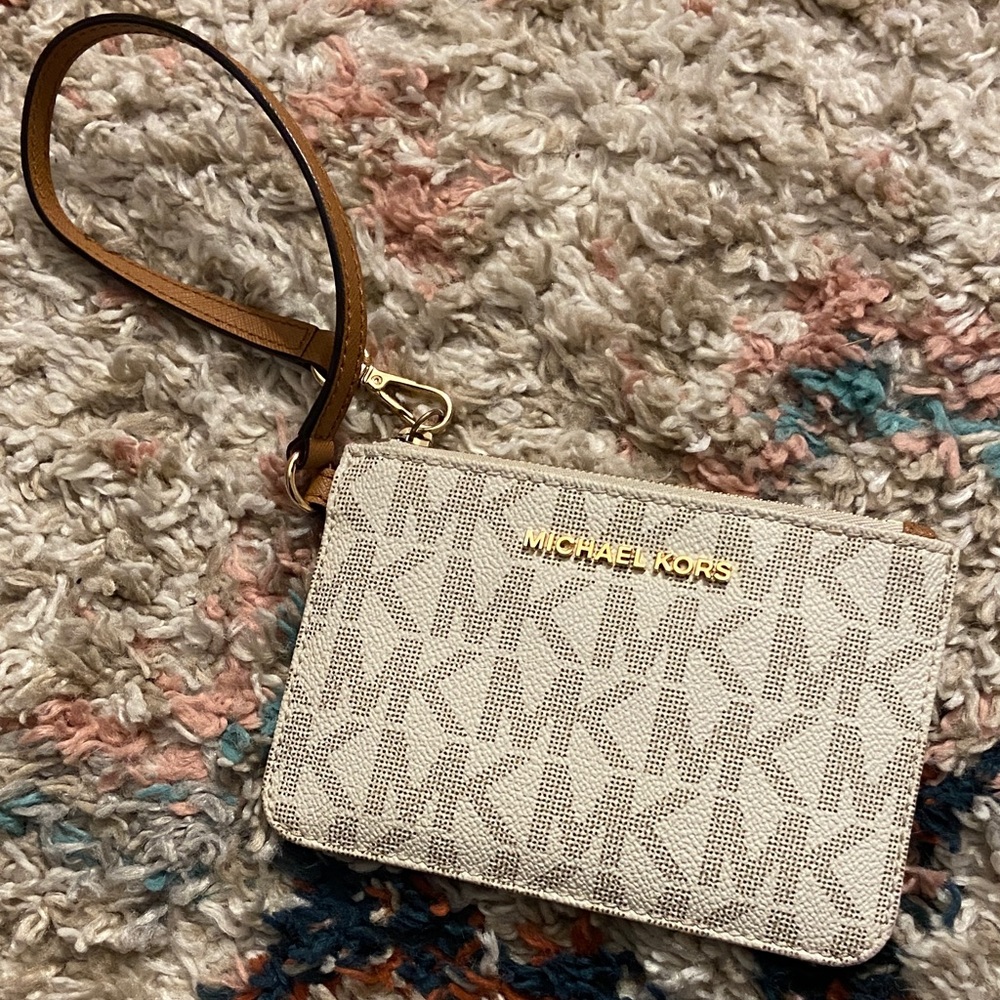 Michael Kors Signature Logo Wristlet
